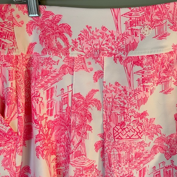 2-pieces Lilly Pulitzer Pink and White Ruffle Blouse(szL) and Tennis Skort(sz12) - Picture 7 of 12